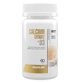 Maxler Calcium Citrate + D3 60 таблеток