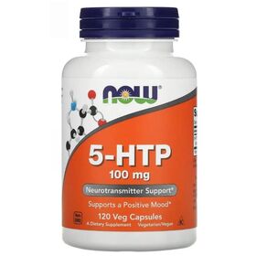 NOW 5-HTP 100 мг 120 веган капсул