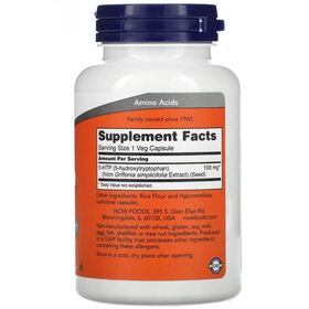 NOW 5-HTP 100 мг 120 веган капсул