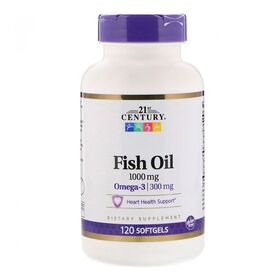 21st Century Omega-3 1000 мг Fish Oil 300 мг 120 капс.