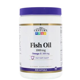 21st Century Fish Oil 100 мг Omega-3 300 мг 300 капс.