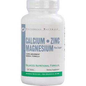 Universal Nutrition Calcium Zinc Magnesium 100 таб.