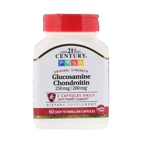 21st Century Glucosamine Chondroitin обычная сила 250/200 мг 60 капс.