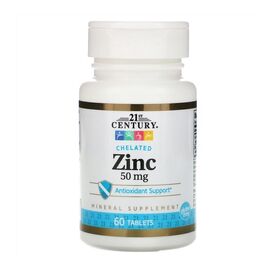 21st Century Zinc Chelated 50 мг 60 таб.