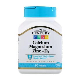 21st Century Calcium Magnesium Zinc + D3 90 таб.