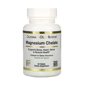 California Gold Nutrition Magnesium Chelate 210 мг 90 таб.