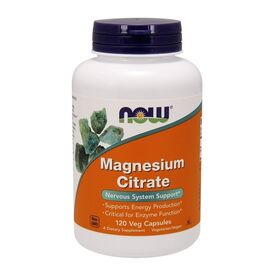NOW Magnesium Citrate 120 веган капсул