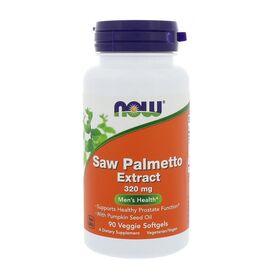NOW Saw Palmetto Extract 320 мг 90 веган мягких капсул
