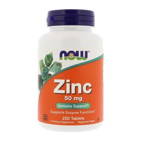 NOW Zinc 50 мг 250 таблеток