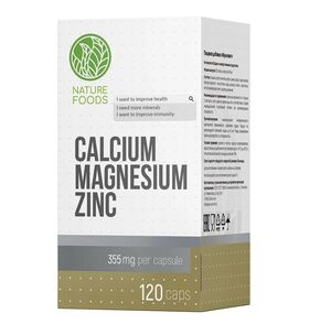 Nature Foods Calcium Magnesium Zinc 120 капсул