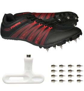 Шиповки беговые Fast Ingame INR-041, черно-красный