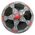 Мяч футбольный INGAME PRO BLACK IFB-117 №5, цвет черно-красный