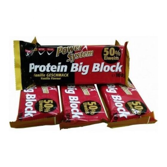 Power System 50% Protein Big Block Протеиновый батончик 100 гр.